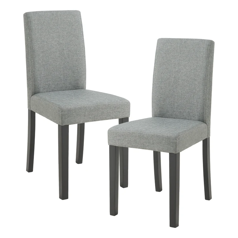 Conjunto de sillas de comedor Hamburgo textil [en.casa]