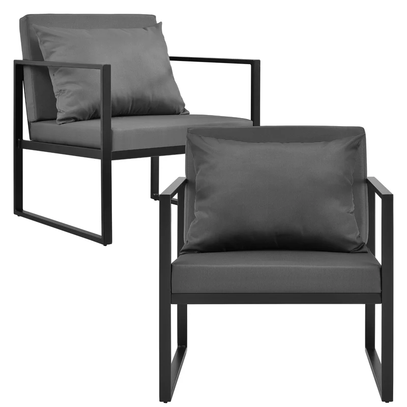 Conjunto de muebles de jardín Lerum de 4 piezas en varios colores en.casa