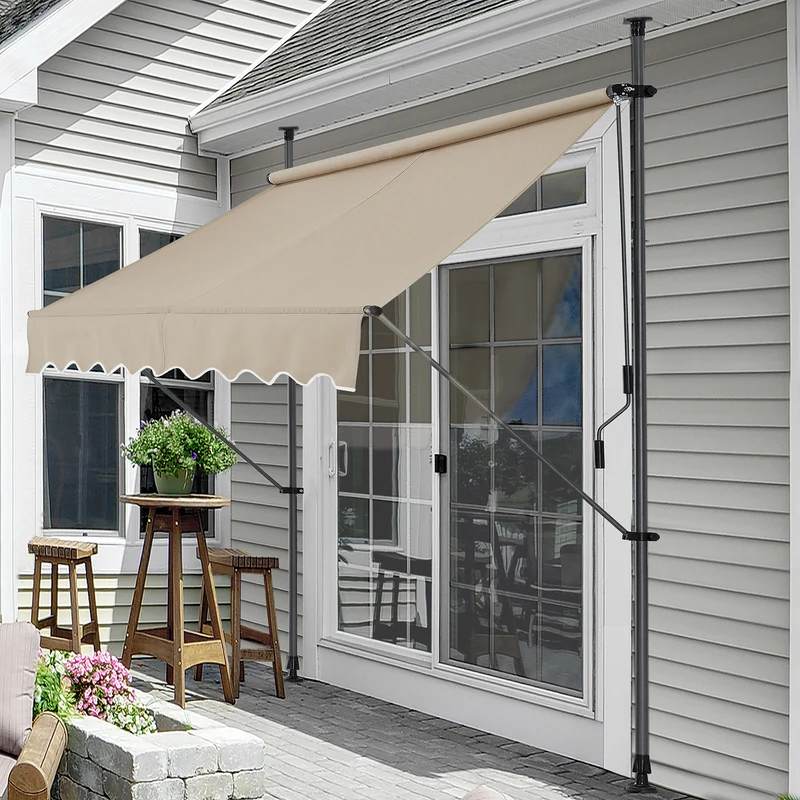 Toldo articulado con armazón Stem enrollable - acero /poliéster [pro.tec]