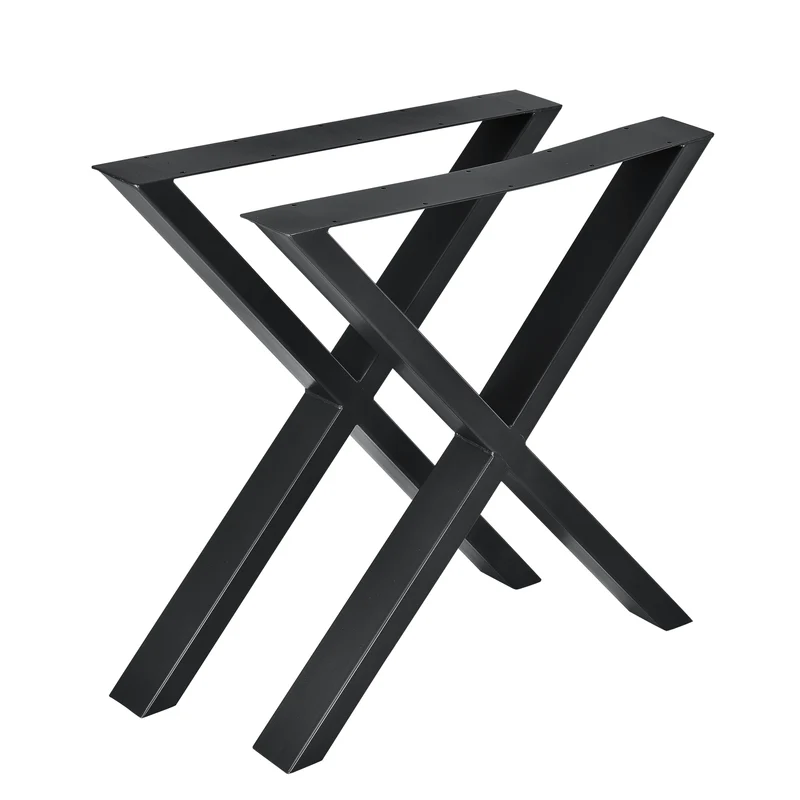 Estructura de mesa Greith juego de 2 en forma de X en varios colores y tamaños [en.casa]