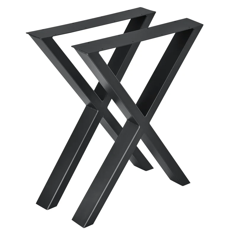 Estructura de mesa Greith juego de 2 en forma de X en varios colores y tamaños [en.casa]