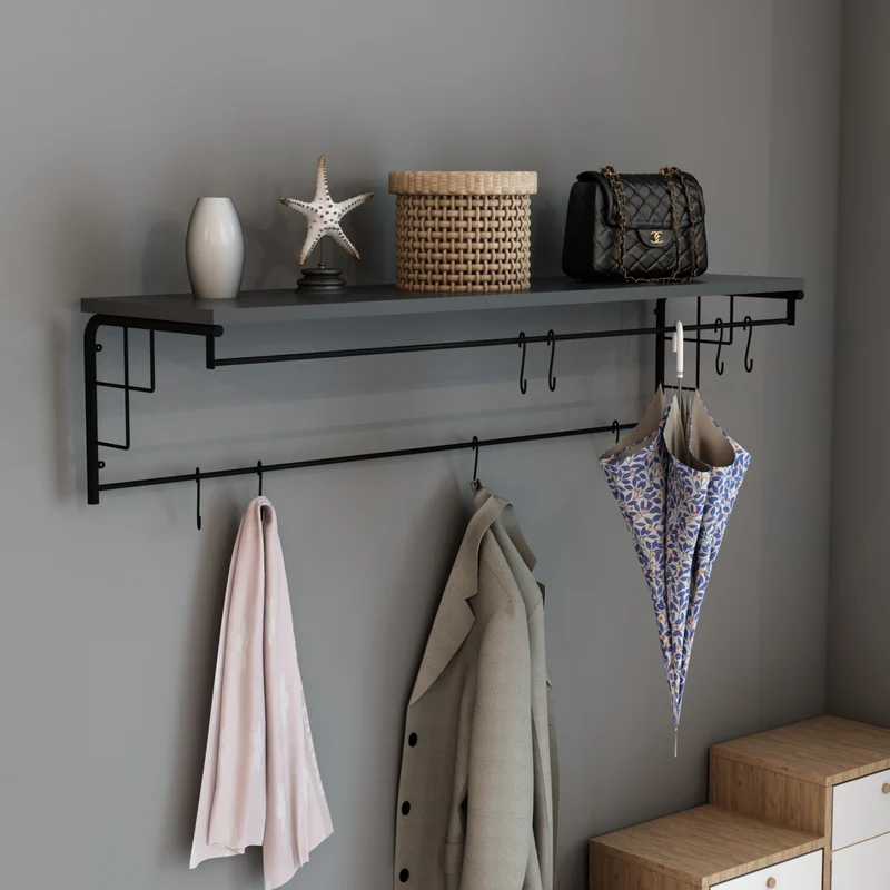Perchero de pared Ølstykke [en.casa]