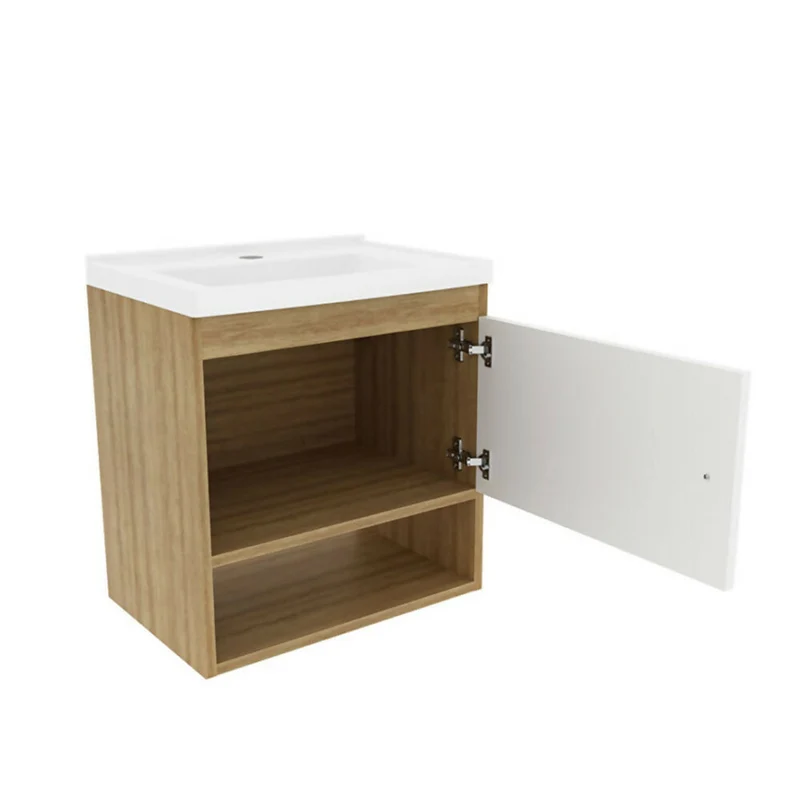 Mueble de baño con lavamanos Linz - Almendra/Blanco