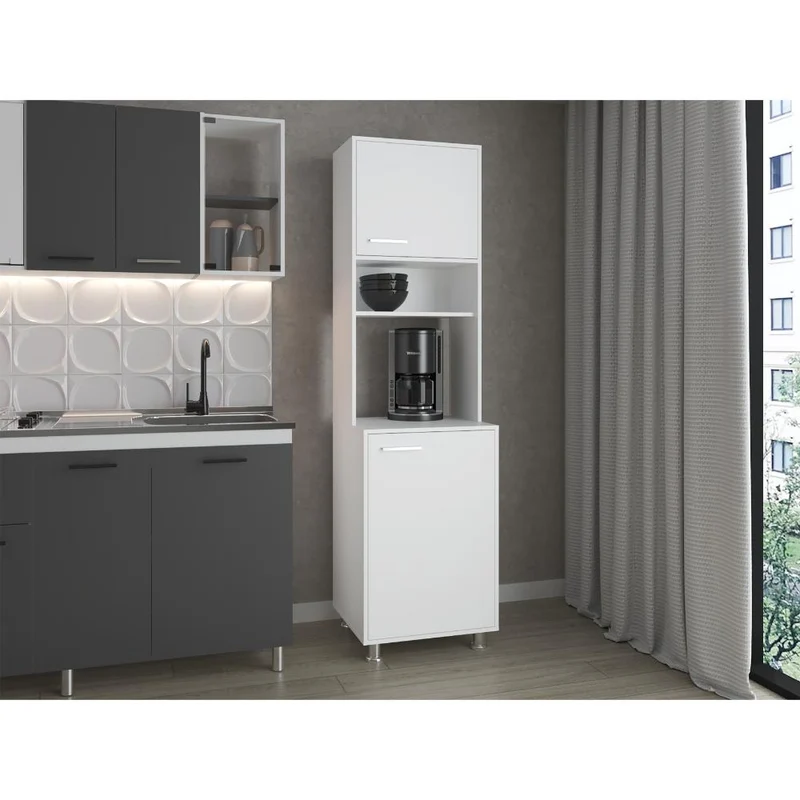 Alacena Antares, Blanco Kronos, con Amplios Espacios para Almacenamiento ZF