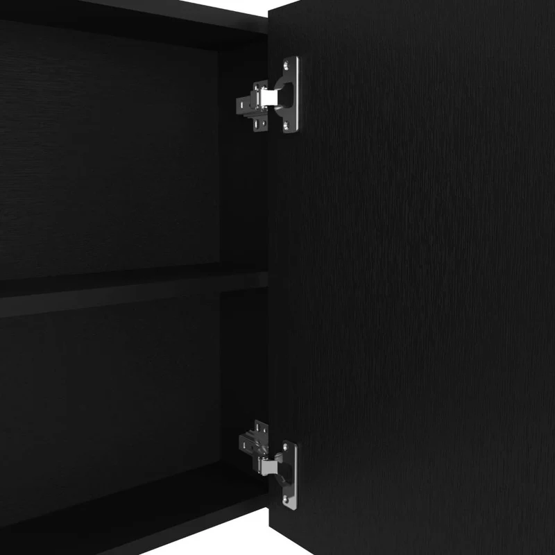 Gabinete de Baño Agni, Wengue, con Dos Puestas y Espacio para Almacenar Objetos ZF