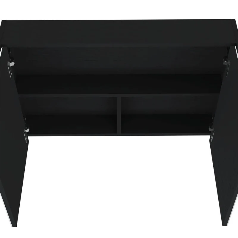 Gabinete de Baño Agni, Wengue, con Dos Puestas y Espacio para Almacenar Objetos ZF