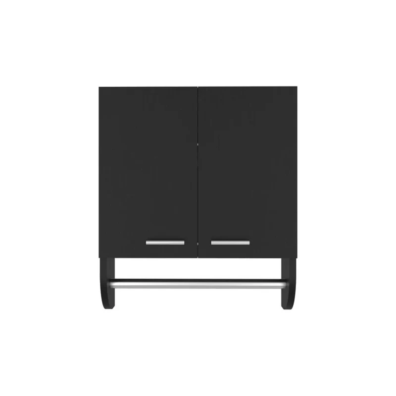 Gabinete de Baño Lupek, Wengue, con Tubo y Manija Metálicas ZF