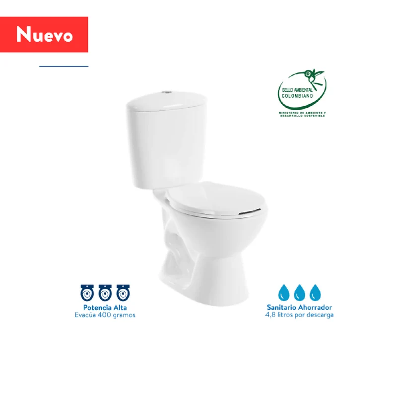 Sanitario Corona Manantial Pro Redondo Blanco