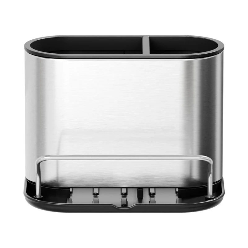 Dispensador Jabón de Platos Fluvora , Negro y Gris Metalizado, 3 en 1