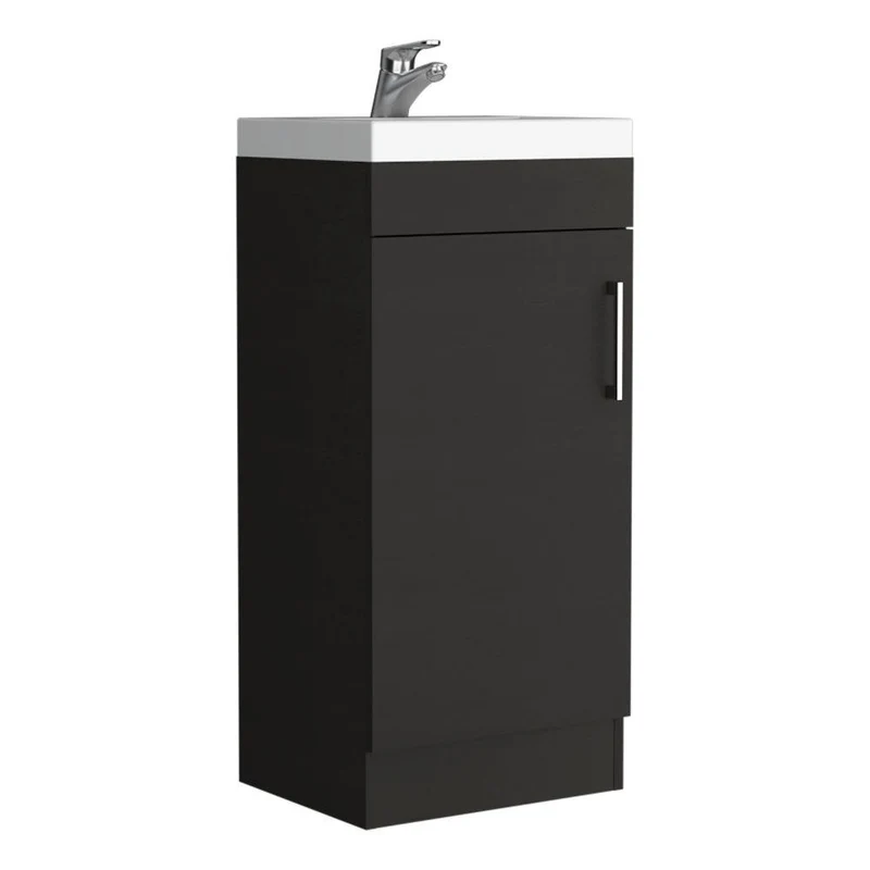 Mueble para Lavamanos Oporto, Wengue, con una Puerta Abatible ZF