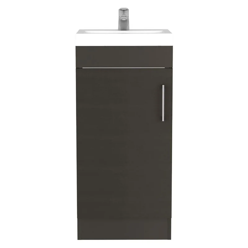 Mueble para Lavamanos Oporto, Wengue, con una Puerta Abatible ZF