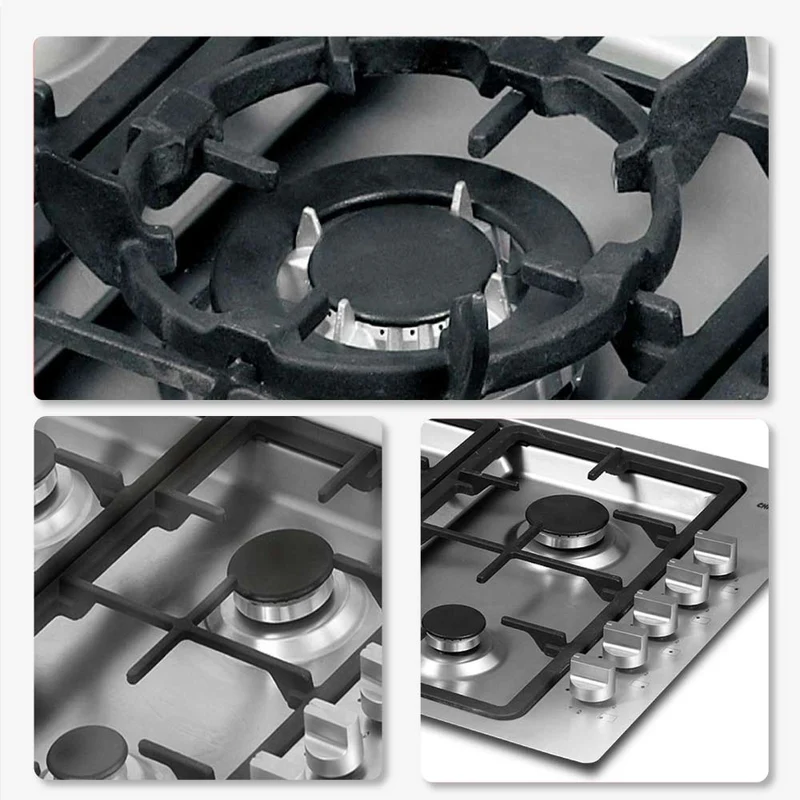 Estufa de Empotrar Challenger Gas Natural 5 Puestos, Plateado