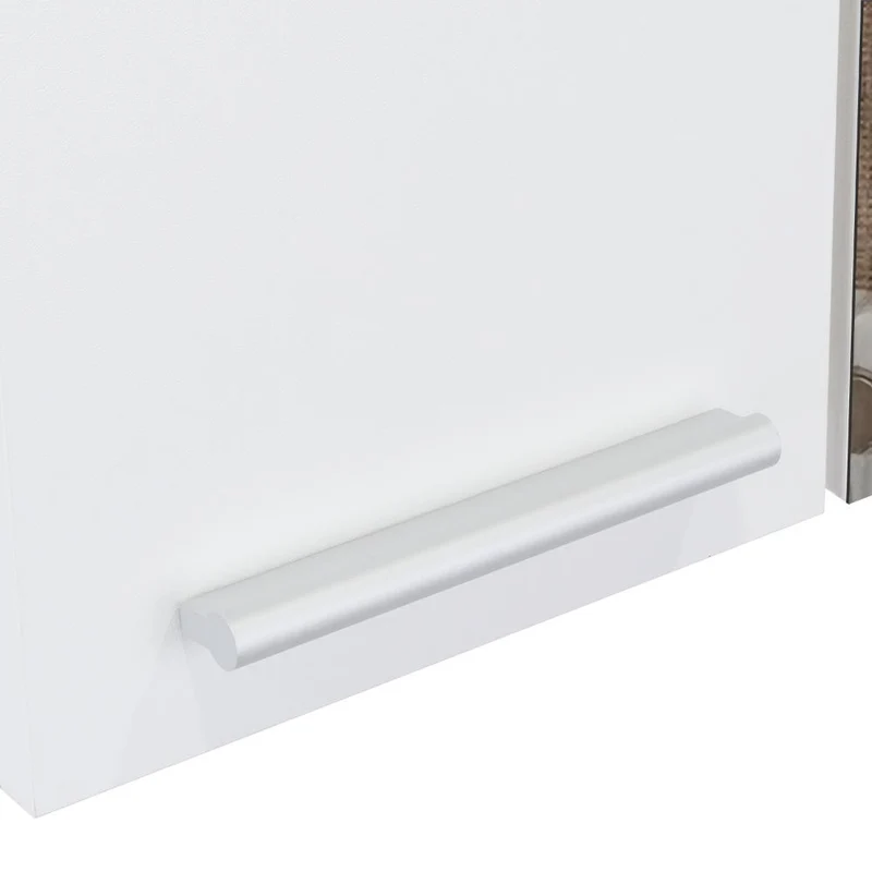 Gabinete de Baño Depp, Blanco, con Espejo Biselado de Buen Tamaño y Varios Entrepaños