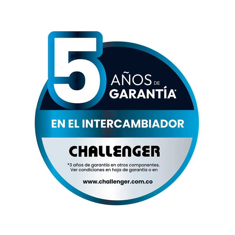 Calentador Gas Natural Challenger, Negro 10L-Tf