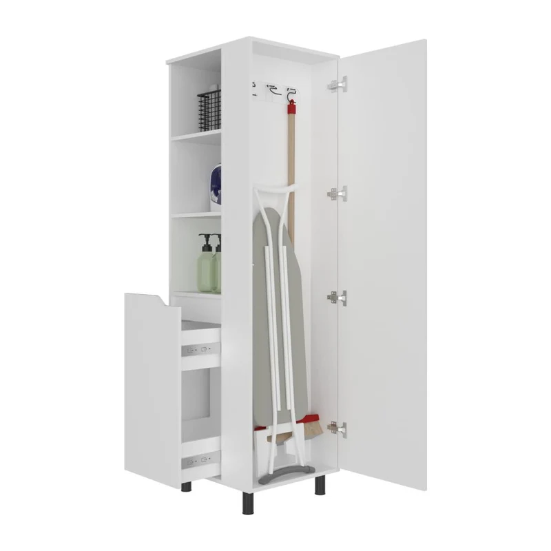 Mueble Auxiliar de Aseo Vidalia, Blanco, con Puerta Abatible ZF