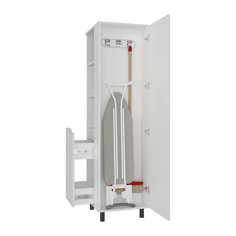 Mueble Auxiliar de Aseo Vidalia, Blanco, con Puerta Abatible ZF