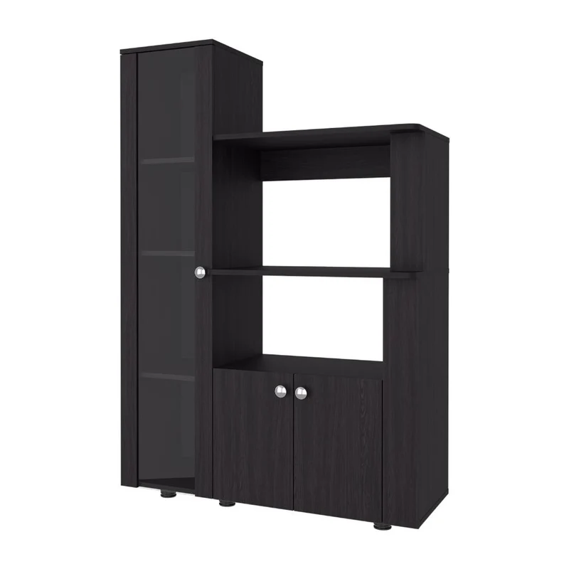 Alacena Multiusos Aldan, Kronos Wengue, con 3 Entrepaños y 3 Puertas ZF
