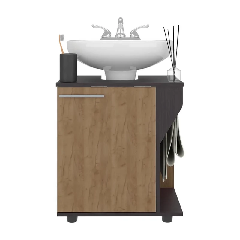 Mueble para Lavamanos Pili, Kronos Wengue y Kronos Fresno, No Incluye Lavamanos ZF