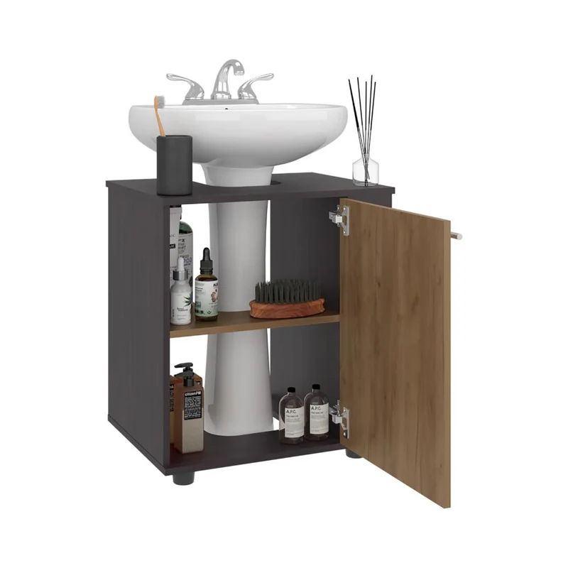 Mueble para Lavamanos Pili, Kronos Wengue y Kronos Fresno, No Incluye Lavamanos ZF