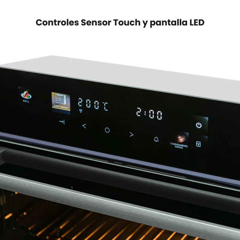 Horno de Empotrar Challenger Eléctrico V-HE 9662, Aura Negro