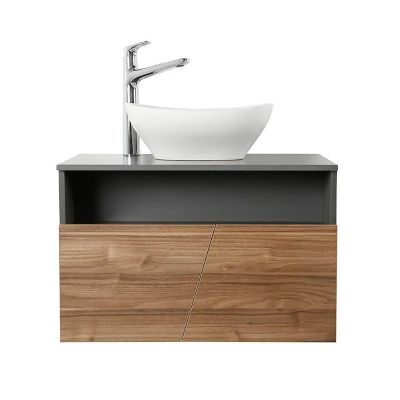 Mueble Corona Plus Vessel 70 cm con Lavamanos Izquierdo