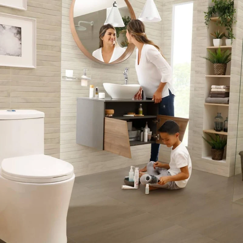 Mueble Corona Plus Vessel 70 cm con Lavamanos Izquierdo