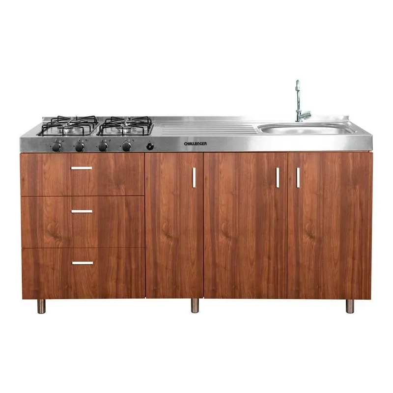 Mueble Base para Cocina 180cm 3 Cajones 3 Puertas Challenger Sa22180 Nola