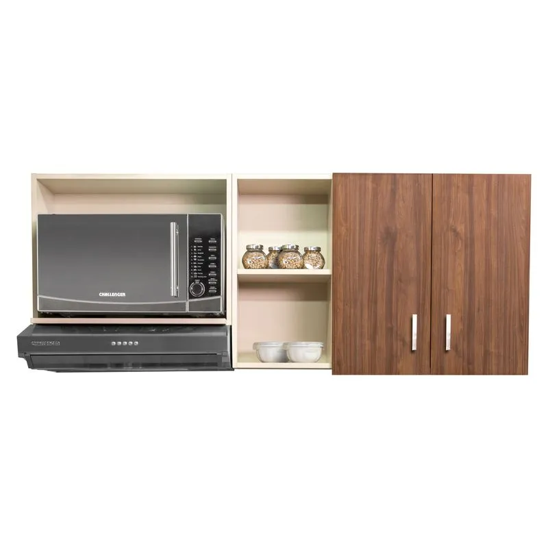 Mueble Superior para Cocina 150cm 2 Puertas Challenger Sa35150 Nola