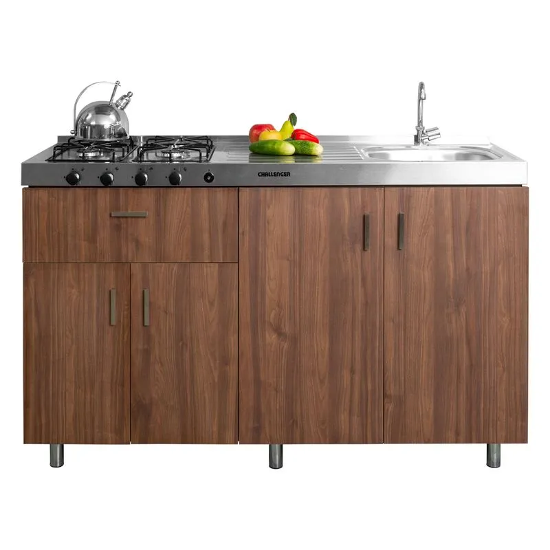 Mueble Base para Cocina 150cm 1 Cajón 4 Puertas Challenger Sa23150 Nola