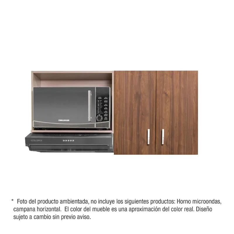 Mueble Superior para Cocina 120cm 2 Puertas Challenger Sa35120 Nola