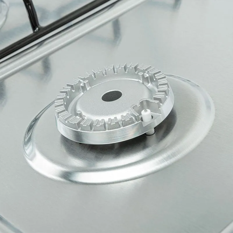 Estufa Empotrar Inox 4 Puestos 58.5cm Gas Natural Challenger Sp6043