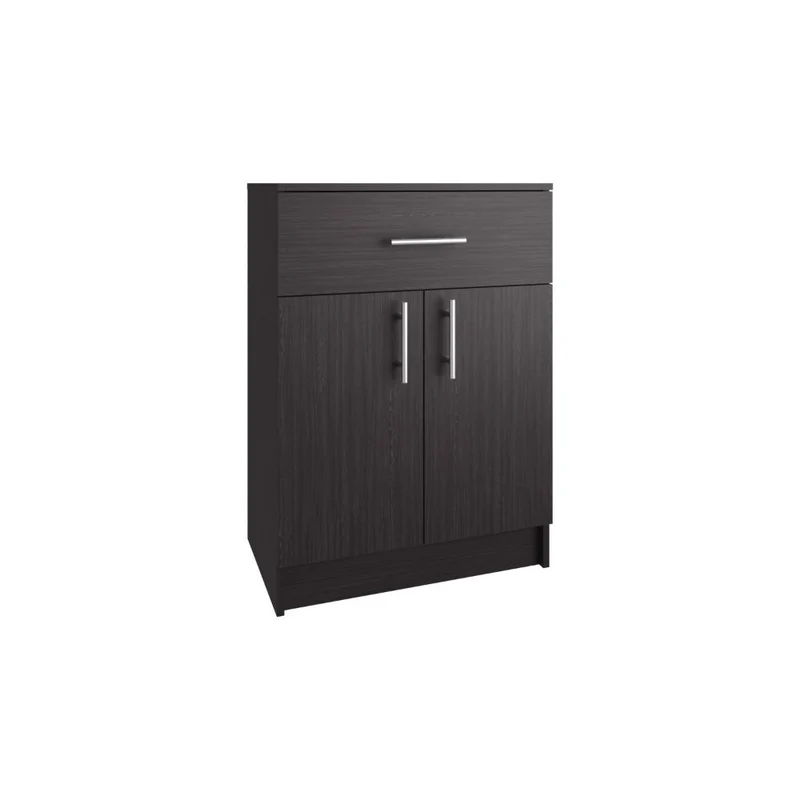Mesa Auxiliar de Cocina Mayorca, Wengue, con Espacio para Guardar Insumos ZF