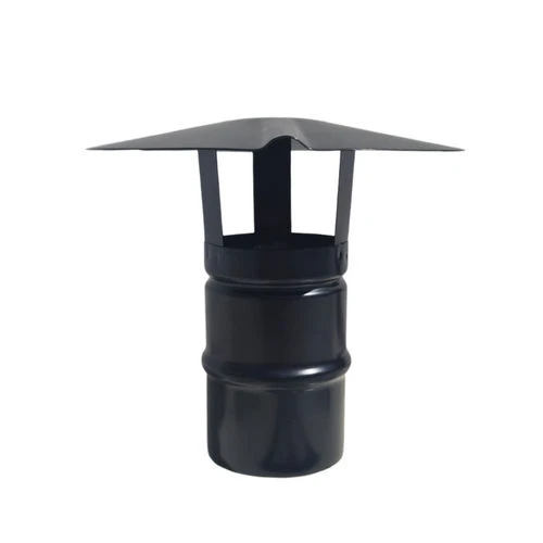 Cappello cinese inox304 per canne fumarie a legna nero diam. 150