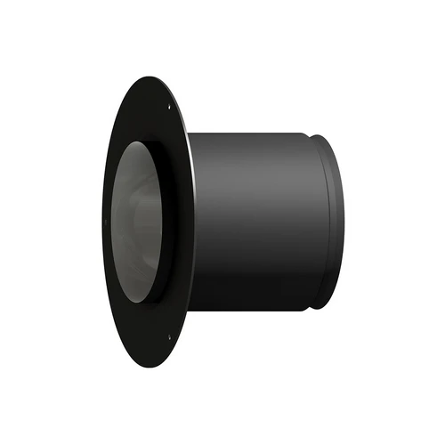 Rosone a muro con elemento dritto l. 125mm mf diam. 140 / rosone d.220