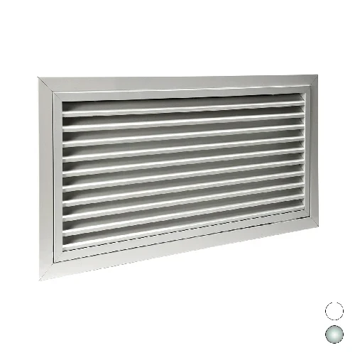 Griglia di ripresa portafiltro ad alette fisse all. bianco opaco mm 600 x 300