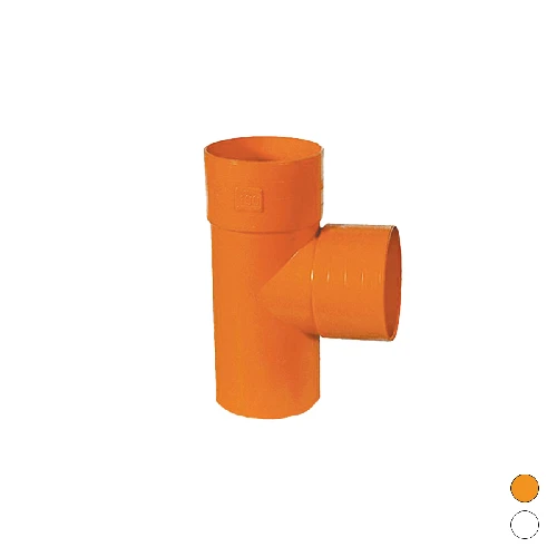 Derivazione 87 in pvc arancio diam. 82