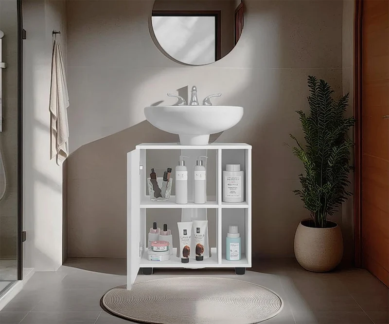 Mueble para Lavamanos Pascuale, Blanco Duqueza, No Incluye Lavamanos ZF