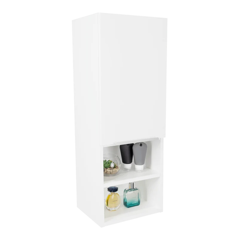 Gabinete de Baño Real, Blanco, con Tres Entrepaños ZF