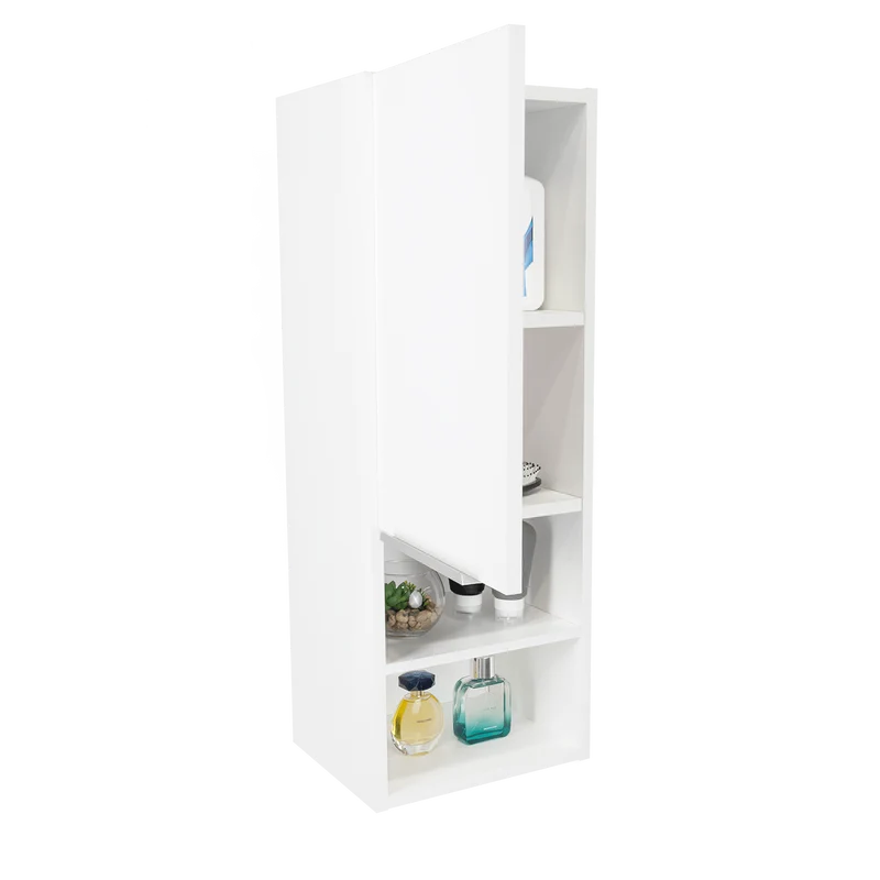 Gabinete de Baño Real, Blanco, con Tres Entrepaños ZF