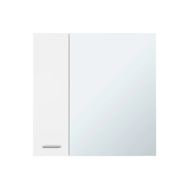 Gabinete de Baño Depp, Blanco, con Puerta Espejo Biselado y Dos Entrepaños ZF