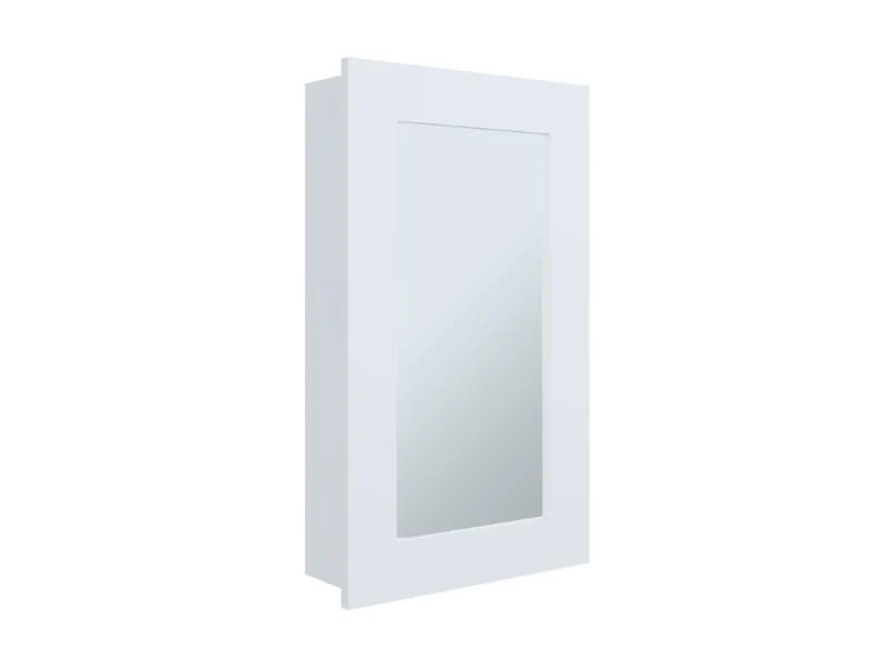 Gabinete de Baño Cary, Blanco, con Puerta Espejo y Tres Entrepaños ZF
