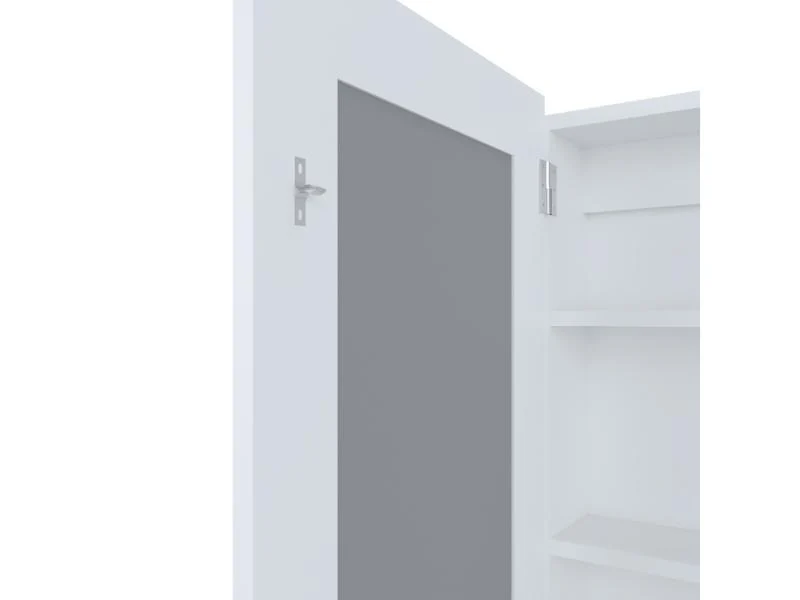 Gabinete de Baño Cary, Blanco, con Puerta Espejo y Tres Entrepaños ZF