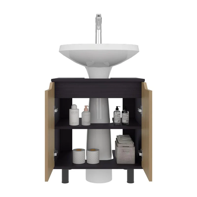 Mueble para Lavamanos Marlo, Kronos Wengue y Kronos Fresno, No Incluye Lavamanos
