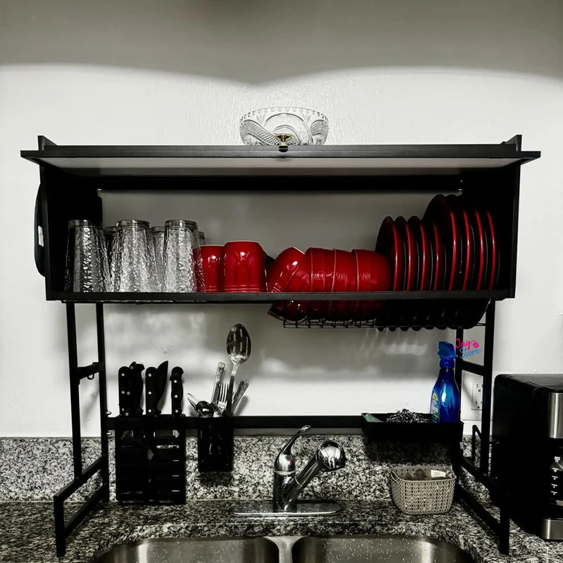 Escurridor Platos Cocina Gabinete Organizador Loza Secaplatos