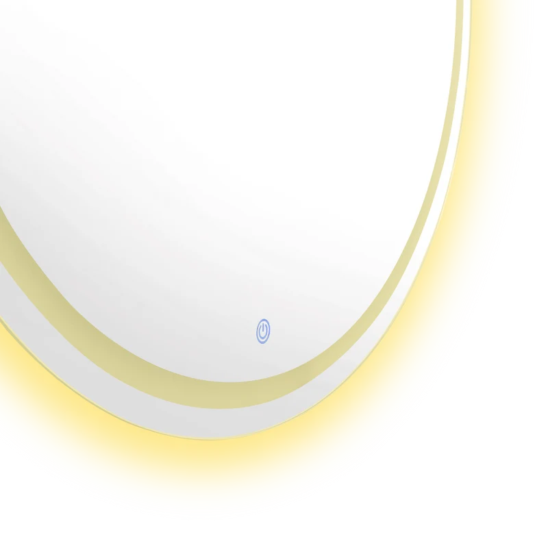 Espejo Circular Lotto, con Luz LED y Botón Touch