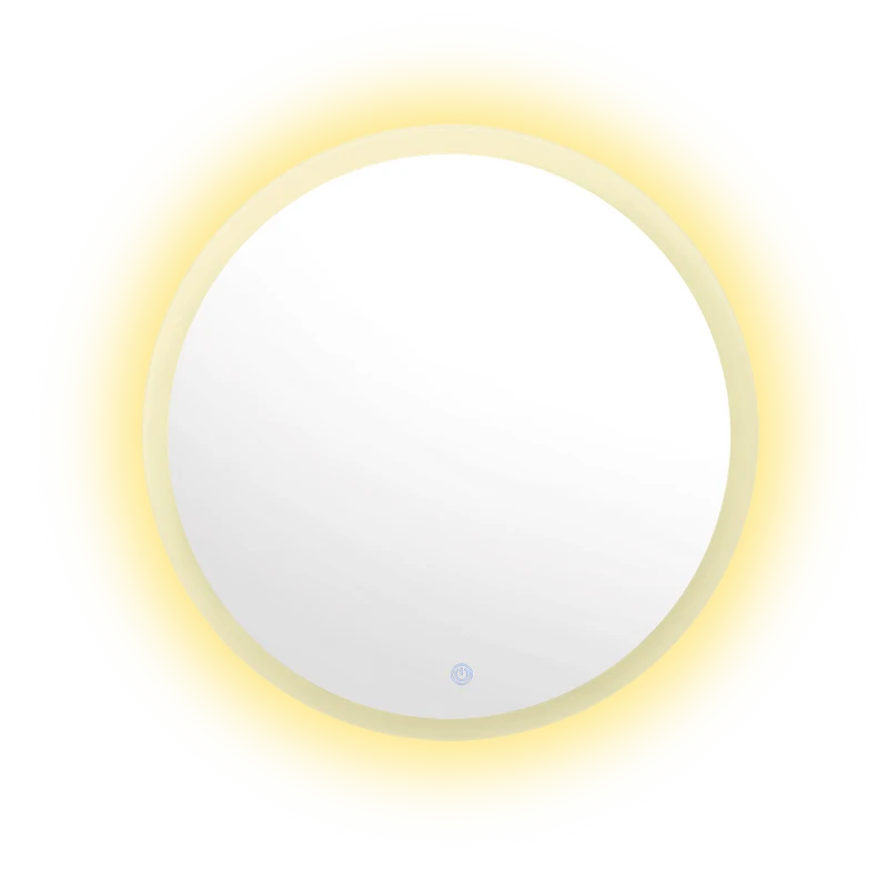 Espejo Circular Samán, con Luz LED y Botón Touch