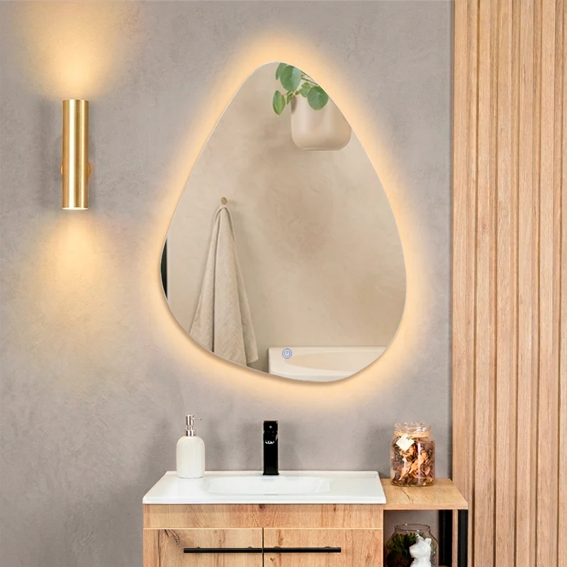 Espejo Irregular Altea, Diseño Moderno + LED + Touch