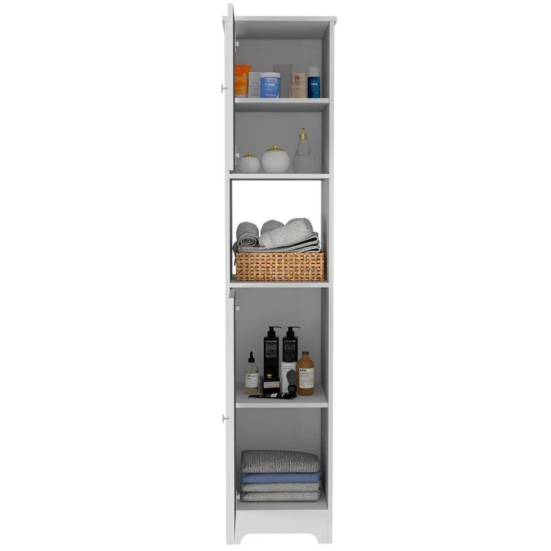 Mueble Auxiliar de Baño Ibis, Blanco, con Dos Puertas Batientes ZF