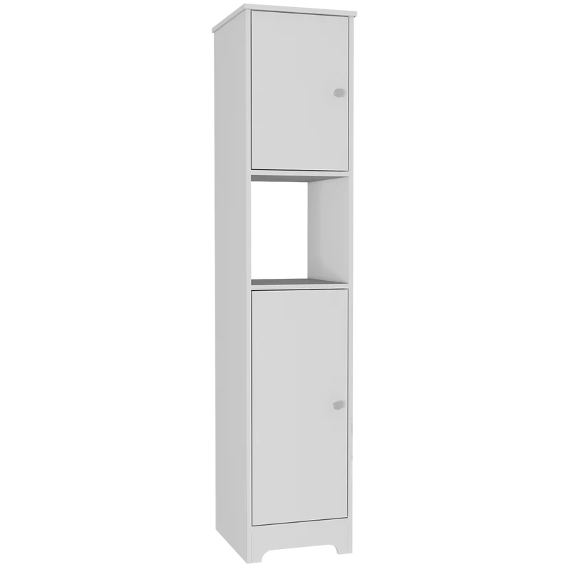 Mueble Auxiliar de Baño Ibis, Blanco, con Dos Puertas Batientes ZF