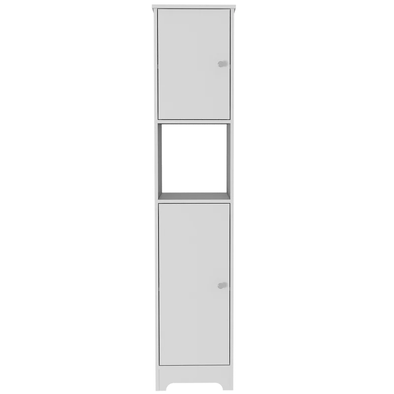 Mueble Auxiliar de Baño Ibis, Blanco, con Dos Puertas Batientes ZF